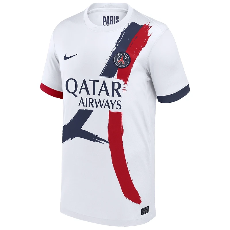 Youth Nike White Paris Saint-Germain 2025/26 Away Replica Jersey