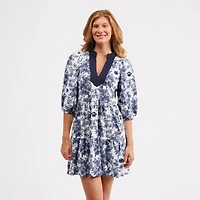 Robe à volants bleu marine Penn State Nittany Lions Tory de Smith & Quinn