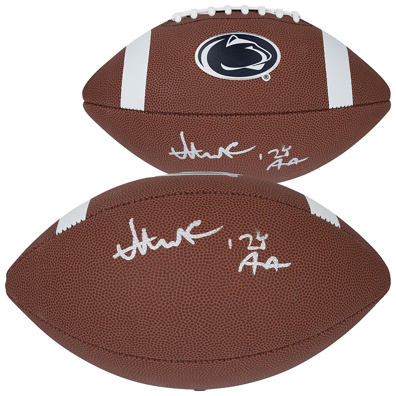 Abdul Carter Penn State Nittany Lions Autographed Nike Replica Football with "24 AA" Inscription