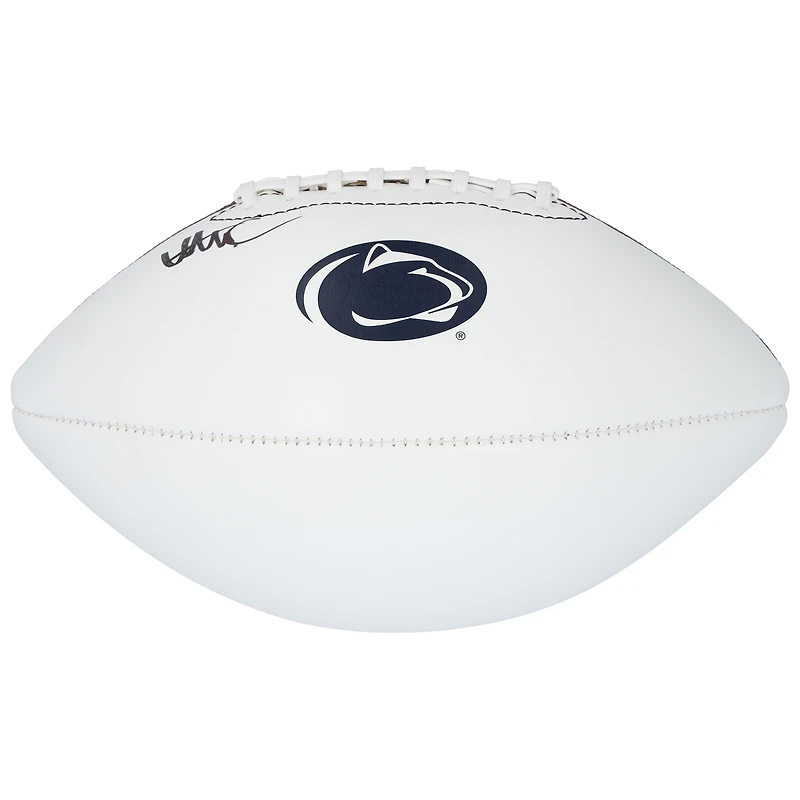 Ballon de football Nike blanc autographié par Abdul Carter, Penn State Nittany Lions