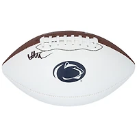 Ballon de football Nike blanc autographié par Abdul Carter, Penn State Nittany Lions