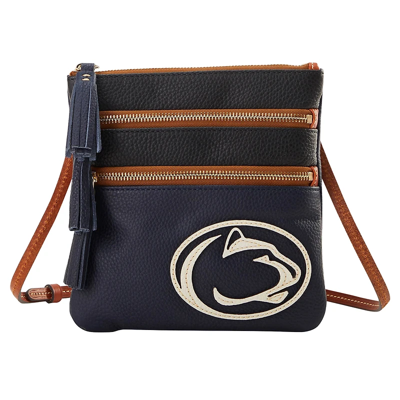 Dooney & Bourke Penn State Nittany Lions Infield Sac à main à bandoulière triple fermeture éclair