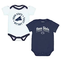 Body Tonya Penn State Nittany Lions pour bébé fille (lot de 2)