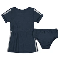 Girls Newborn & Infant Colosseum Navy Penn State Nittany Lions Xur Dress and Bloomer Set