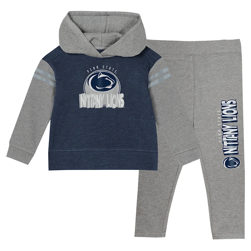 Ensemble sweat à capuche et leggings pour filles de l'école maternelle Navy Penn State Nittany Lions