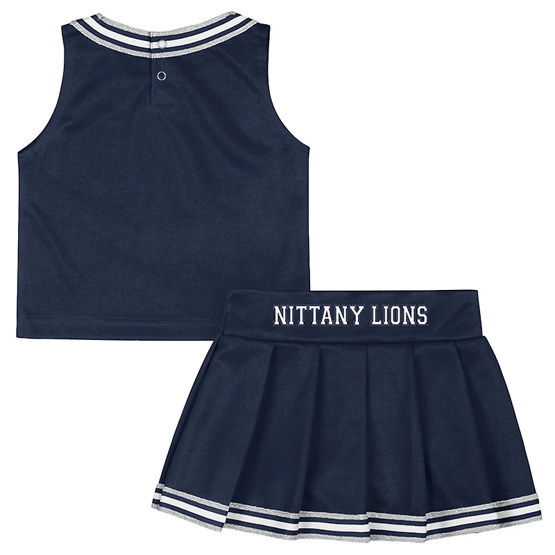 Girls Toddler Colosseum Navy Penn State Nittany Lions Lollipop Park Cheer Two-Piece Set