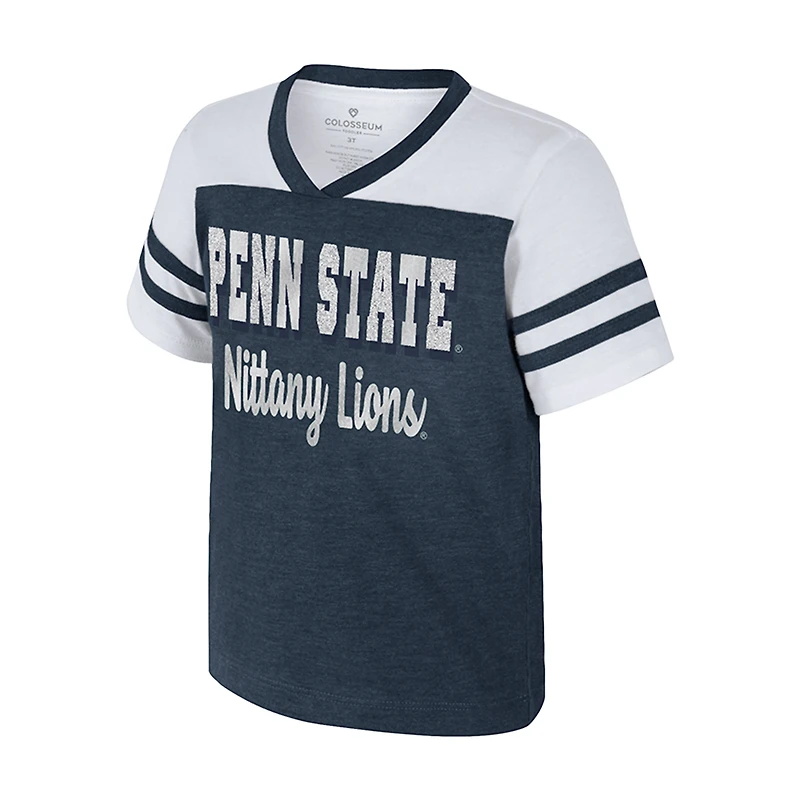 T-shirt Space Opera pour filles avec le logo Colosseum bleu marine des Penn State Nittany Lions
