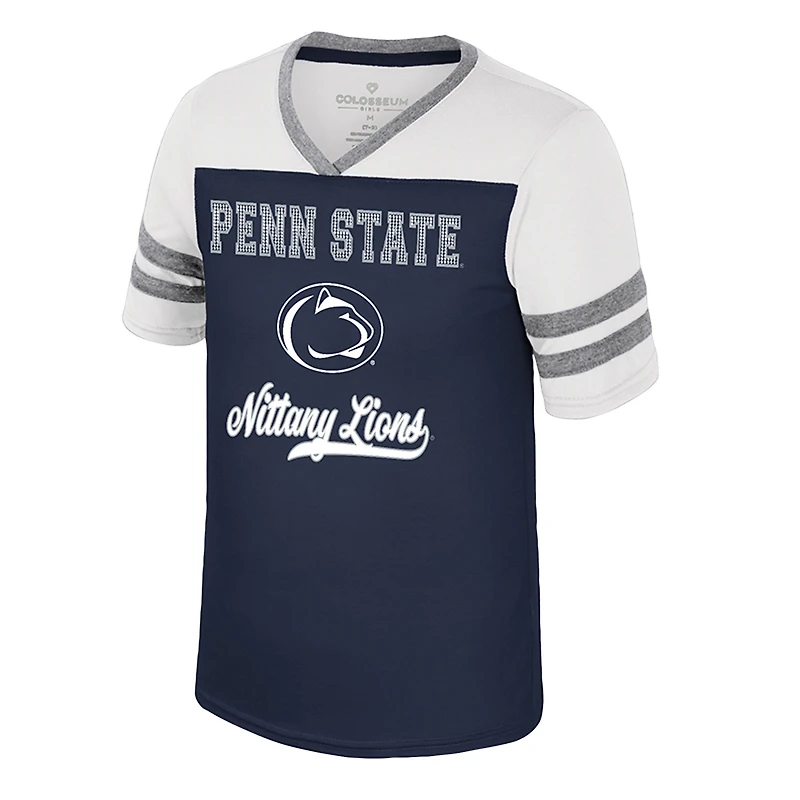 T-shirt Princesse Bubblegum Bling pour jeunes filles, bleu marine, Colosseum, Penn State, Nittany Lions