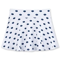 Girls Youth ZooZatz White Penn State Nittany Lions All-Over Print Tennis Skort