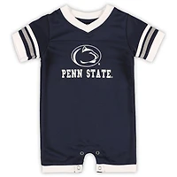 Grenouillère de football américain pour bébé, motif marine, Penn State Nittany Lions.