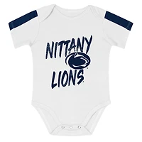 Infant Outerstuff Navy/White Penn State Nittany Lions Double Down Bodysuit and Pants 3-Piece Set
