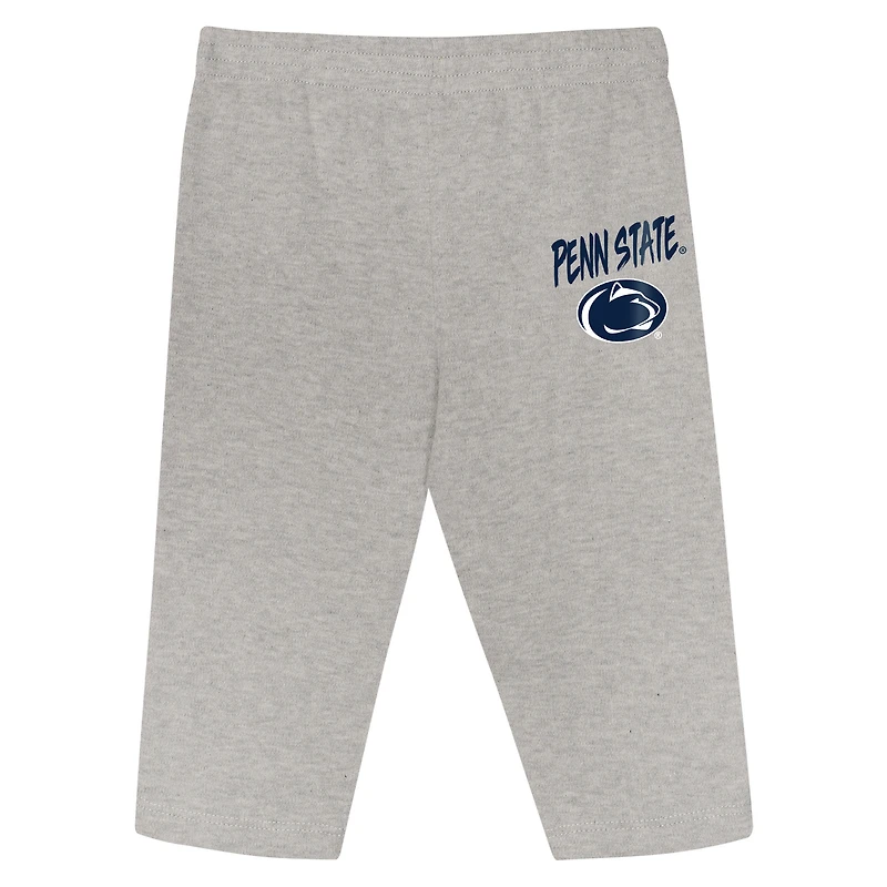 Infant Outerstuff Navy/White Penn State Nittany Lions Double Down Bodysuit and Pants 3-Piece Set