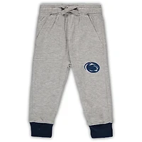 Infantile Wes & Willy gris chiné/bleu marine Penn State Nittany Lions Jie ensemble body et pantalon à manches longues
