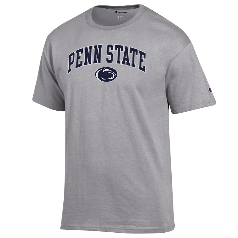 T-shirt homme Champion Heather Grey Penn State Nittany Lions Arch Over Logo