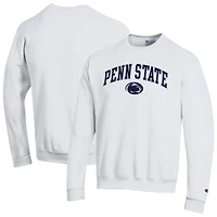 Men's Champion  White Penn State Nittany Lions Arch Over Logo Pullover Sweatshirt