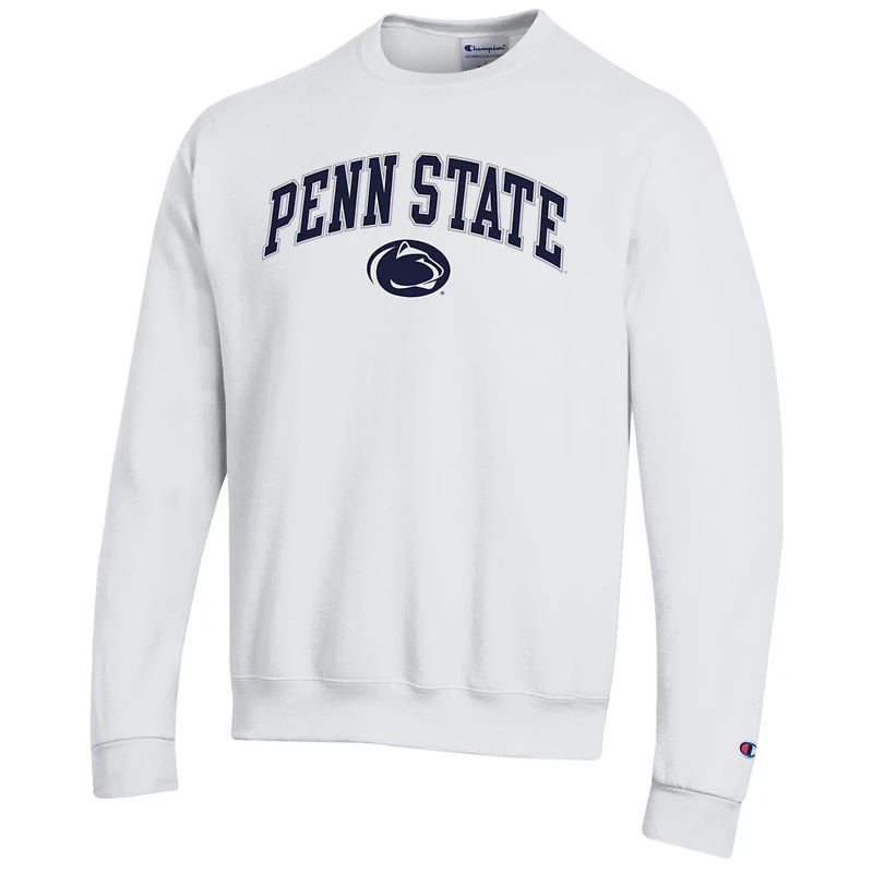 Men's Champion  White Penn State Nittany Lions Arch Over Logo Pullover Sweatshirt