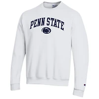 Men's Champion  White Penn State Nittany Lions Arch Over Logo Pullover Sweatshirt