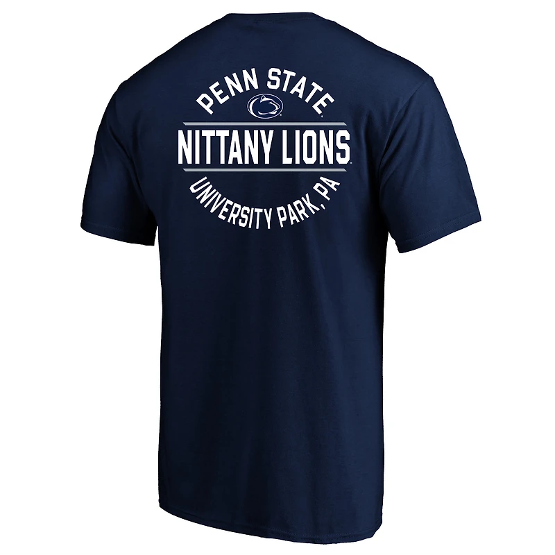 Men's Fanatics  Navy Penn State Nittany Lions Big & Tall Fast Break 2 Hit T-Shirt
