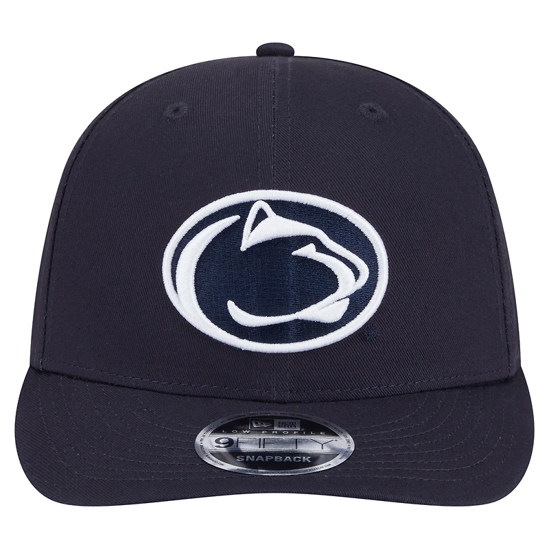 Casquette Snapback 9FIFTY Low Profile Penn State Nittany Lions de New Era pour homme, bleu marine