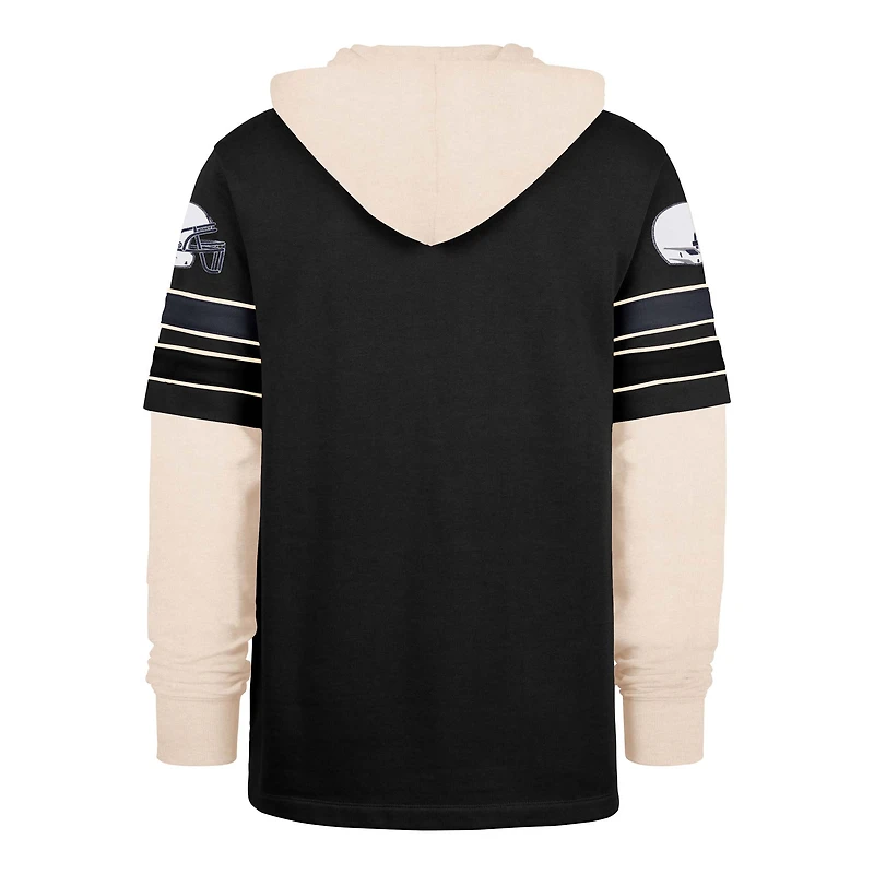 Sweat à capuche noir « 47 » pour homme, motif cornerback Split Zone des Nittany Lions de Penn State