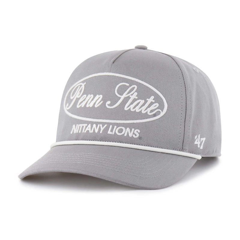 Men's '47 Gray Penn State Nittany Lions Contemporary Basics Foundational Rope Hitch Adjustable Hat