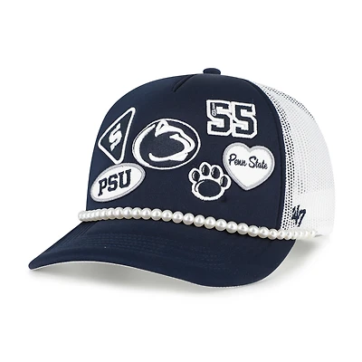 Men's '47  Navy/White Penn State Nittany Lions Rally On Hitch Adjustable Hat