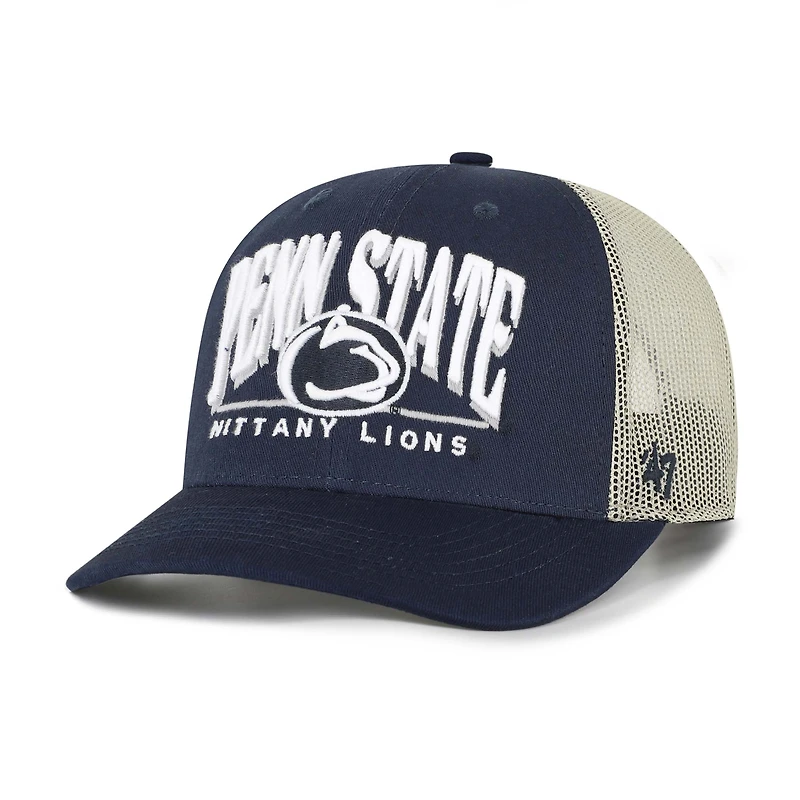 Men's '47 Navy Penn State Nittany Lions Arid Adjustable Trucker Hat