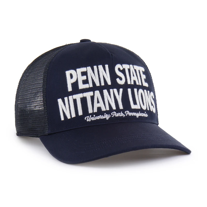 Casquette trucker ajustable Penn State Nittany Lions bleu marine '47 pour homme