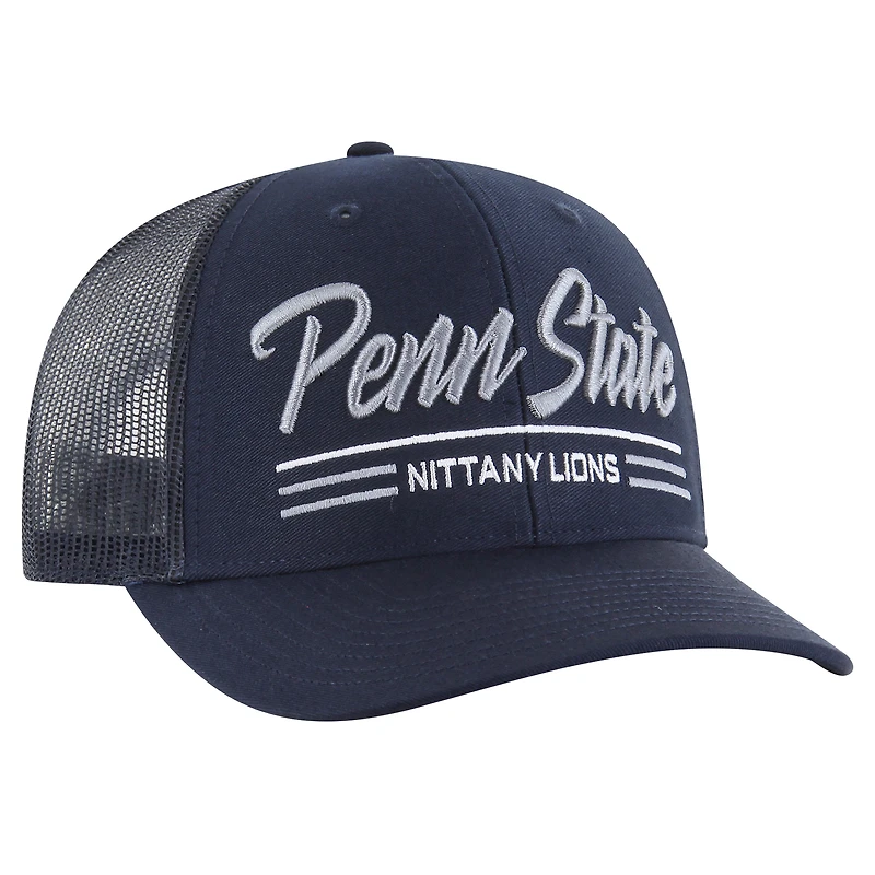 Men's '47 Navy Penn State Nittany Lions Garner Trucker Adjustable Hat