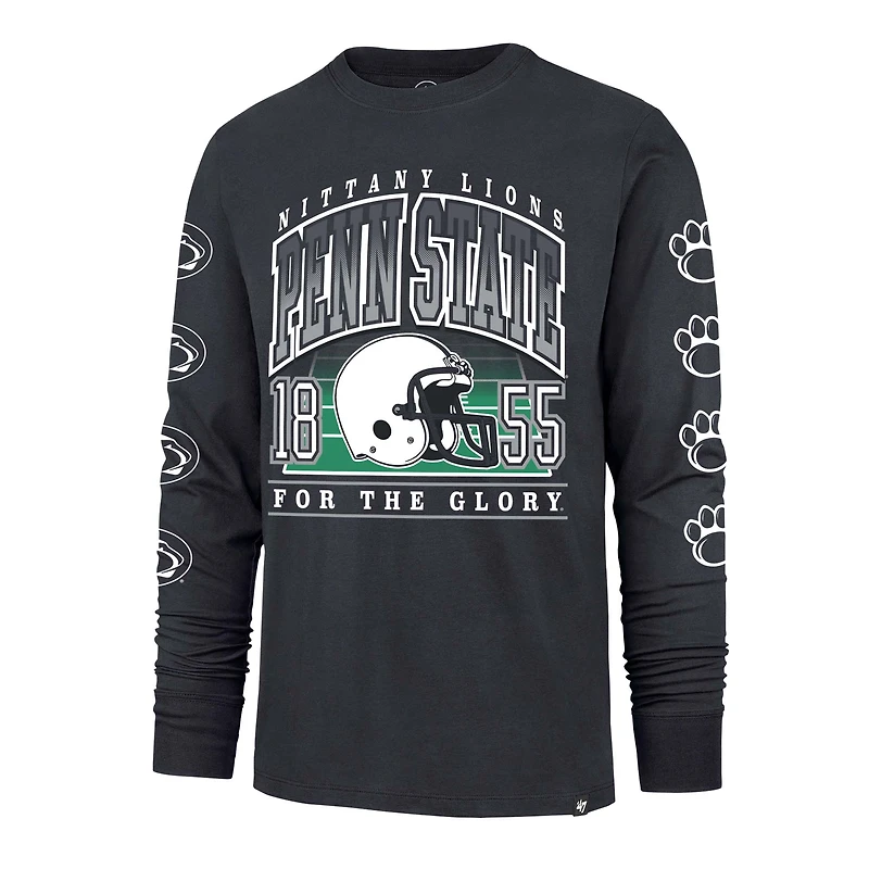 Men's '47  Navy Penn State Nittany Lions Go Big Long Sleeve T-Shirt
