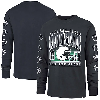 T-shirt à manches longues bleu marine Penn State Nittany Lions « Go Big » pour homme, modèle 47