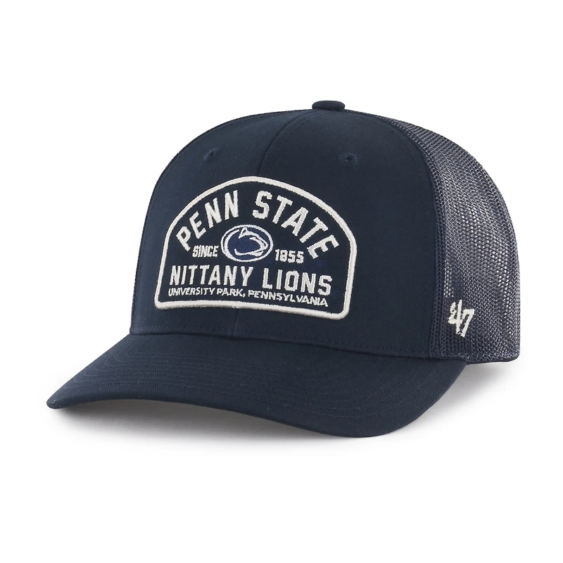 Men's '47 Navy Penn State Nittany Lions Leland Trucker Adjustable Hat