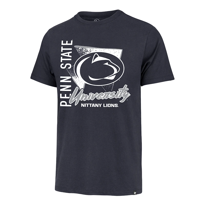 Men's '47 Navy Penn State Nittany Lions Side Arm Franklin T-Shirt