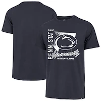 Men's '47 Navy Penn State Nittany Lions Side Arm Franklin T-Shirt