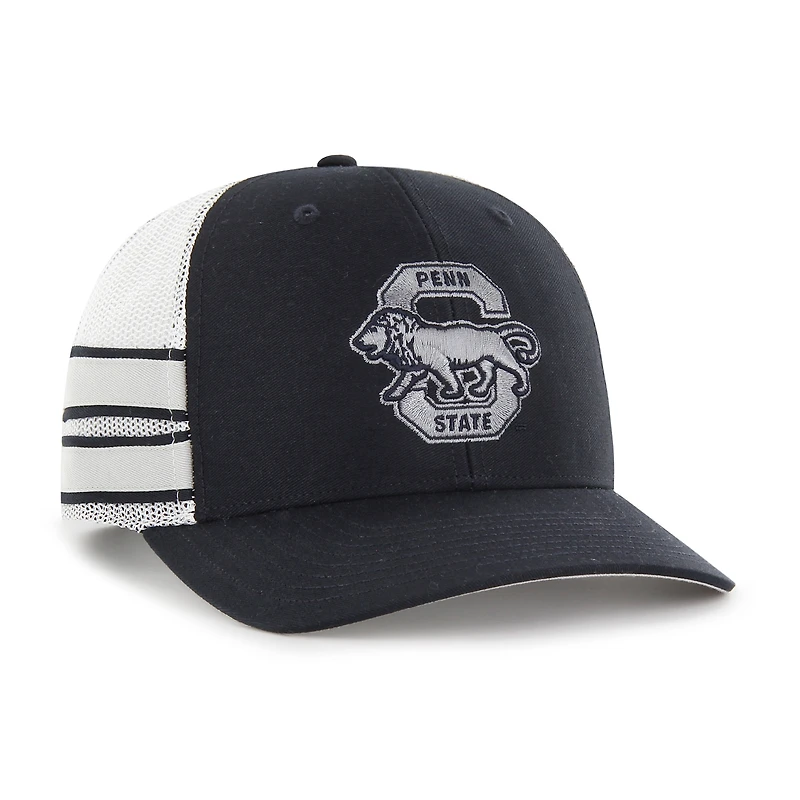 Men's '47 Navy Penn State Nittany Lions Straight Eight Adjustable Trucker Hat
