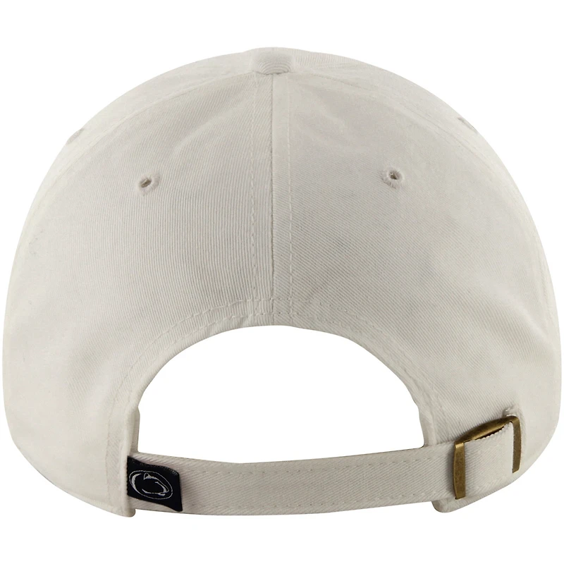 Casquette ajustable '47 Penn State Nittany Lions Clean Up pour hommes, blanche