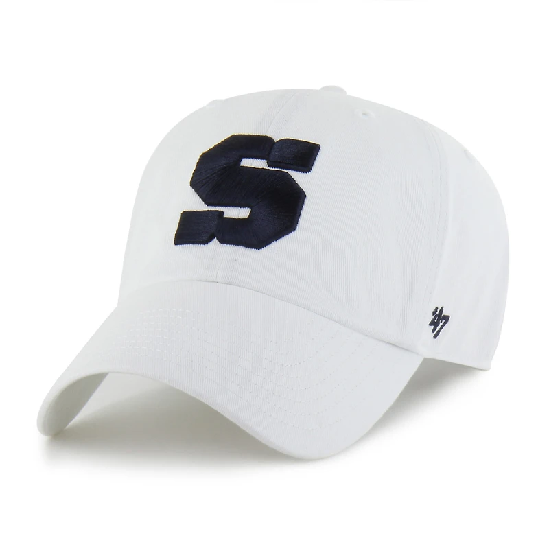 Casquette ajustable Penn State Nittany Lions Clean Up blanche pour homme, modèle 47
