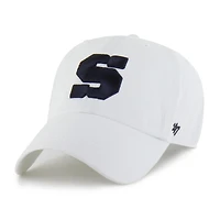 Casquette ajustable Penn State Nittany Lions Clean Up blanche pour homme, modèle 47
