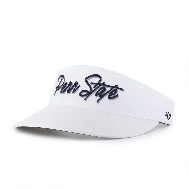 Men's '47 White Penn State Nittany Lions Melbourne brrr° Adjustable Visor