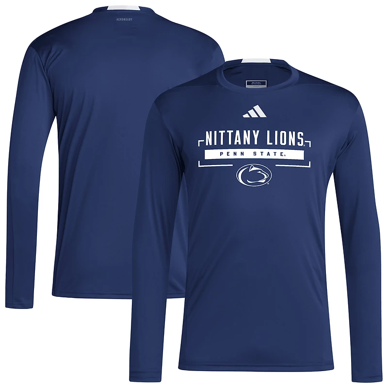 Men's adidas Navy Penn State Nittany Lions D4T Long Sleeve T-Shirt