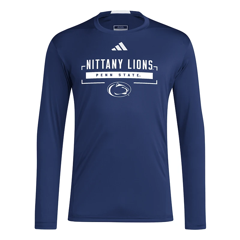 Men's adidas Navy Penn State Nittany Lions D4T Long Sleeve T-Shirt