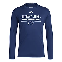 Men's adidas Navy Penn State Nittany Lions D4T Long Sleeve T-Shirt