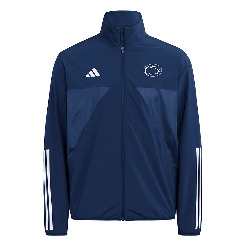 Men's adidas Navy Penn State Nittany Lions House Of Tiro Full-Zip Woven Track Top