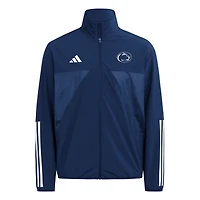 Men's adidas Navy Penn State Nittany Lions House Of Tiro Full-Zip Woven Track Top