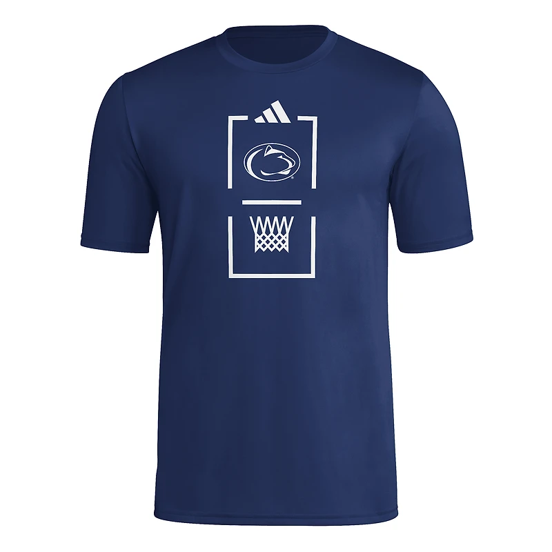 Men's adidas Navy Penn State Nittany Lions On-Court Pregame T-Shirt