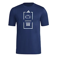 Men's adidas Navy Penn State Nittany Lions On-Court Pregame T-Shirt