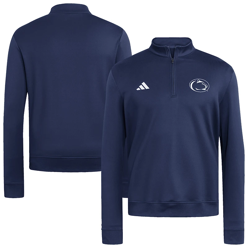 Pull-over adidas bleu marine Penn State Nittany Lions Ultimate365 Cozy à col zippé pour homme