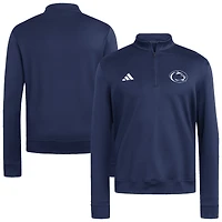 Pull-over adidas bleu marine Penn State Nittany Lions Ultimate365 Cozy à col zippé pour homme