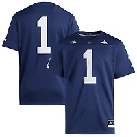 Maillot domicile Premier adidas n°1 bleu marine Penn State Nittany Lions pour homme