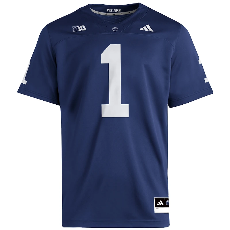 Men's adidas #1 Navy Penn State Nittany Lions Home Premier Jersey